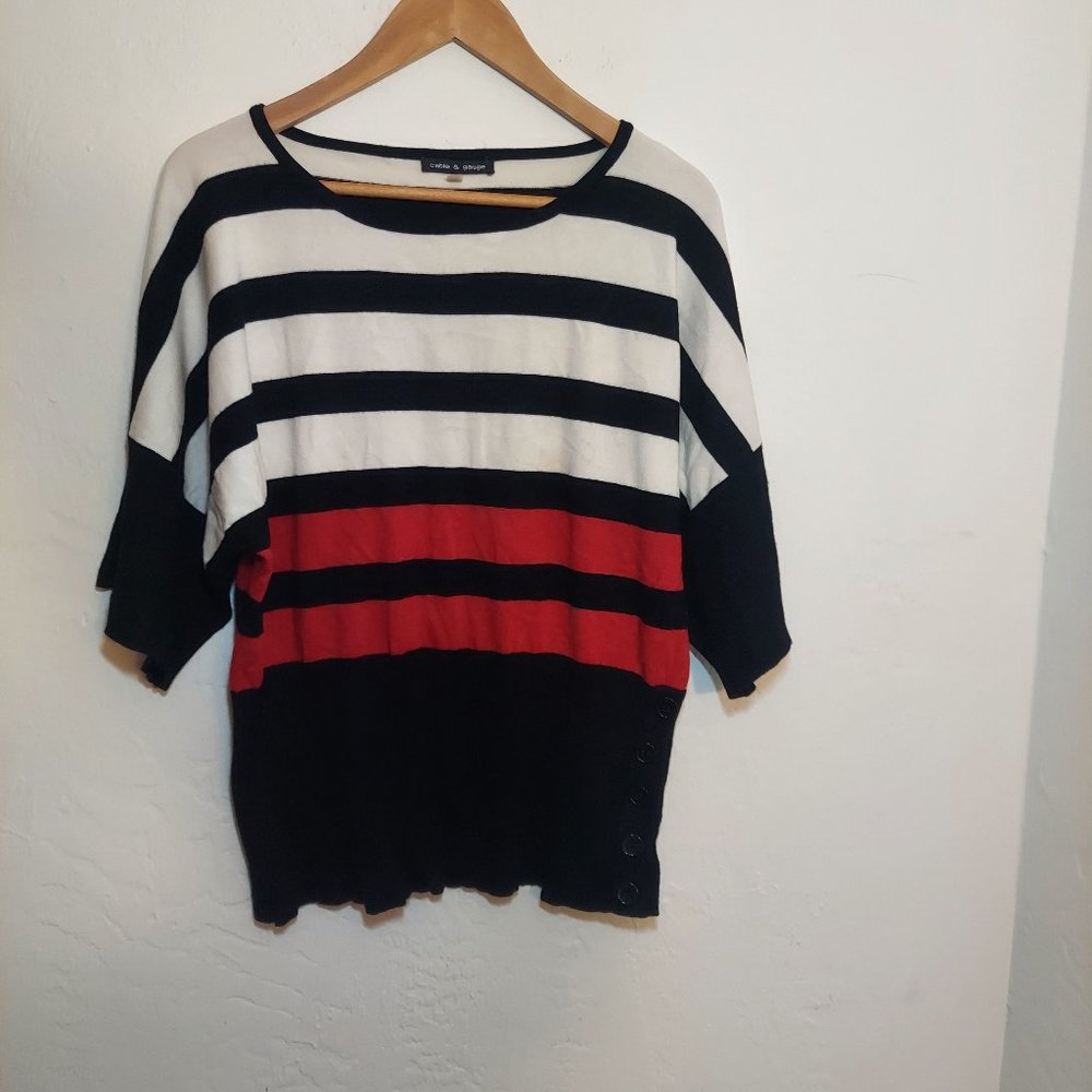 Cable & Gauge Striped Top
